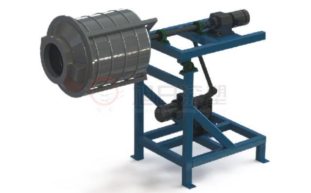 Малогабаритное оборудование для ротационного формования с маятниковым механизмом прямого горения в открытом пламени (станок-качалка)